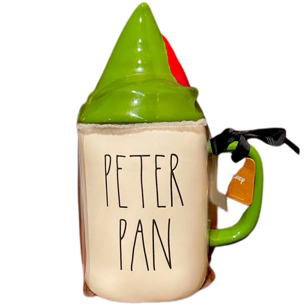 Disney Peter Pan Mug with Topper Rae Dunn